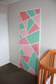 A door is likely to have collected dirt and grease, so. Clara S Nursery 12 Photos Art Room Doors Painted Bedroom Doors Bedroom Wall Designs