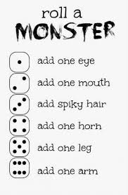 Dice Games For Kids Fun Free Printable 31 Ideas Games In 2020 Monster Games Monster Activities Activities For Kids