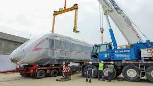 Delhi Meerut RRTS project First train set of rapid rail arrives at Duhai  depot photos – India TV