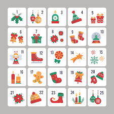 Free Printable Printable Advent Calendar Numbers