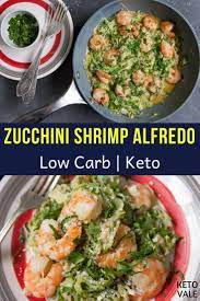 Keto Shrimp Alfredo With Zoodles Low Carb Recipe Low Carb Recipes Low Carb Diet Meal Plan Keto Diet Recipes