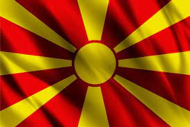 .region makedonien (da) flag of macedonia, flag of greek macedonia (en); Premium Vector Macedonia Flag Waving Abstract Background