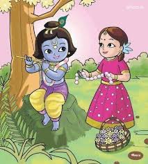 Krishna Radha Love Wallpaper Like Small Cartoon Krishna Radha Painting Krishna Drawing Krishna Radha