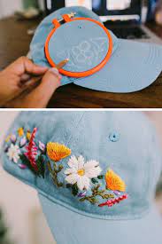 10 Unbelievable Fun Silk Ribbon Embroidery Ideas Custom Embroidered Hats Embroidered Hats Diy Embroidery