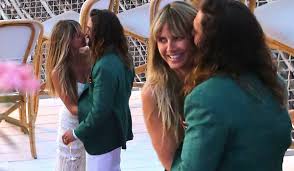 The couple can be seen sharing a kiss. Heidi Klum Marries Tom Kaulitz For The Second Time In Secret Wedding