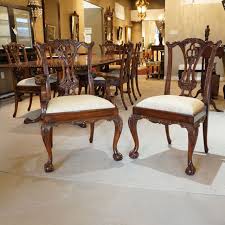 Set Of 10 Mahogany Chippendale Ball And Claw Traditional Dining Chairs 31000 Jansenfu Traditional Dining Chairs Dining Chairs Chippendale Dining Room Chairs