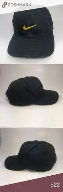 Nike Swoosh Snapback Golf Baseball Hat Cap Black Nike Accessories Baseball Hats Black Nikes