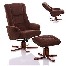 The Shangri La Chenille Fabric Swivel Recliner Chair In Chocolate Swivel Recliner Chairs Recliner Chair Recliner