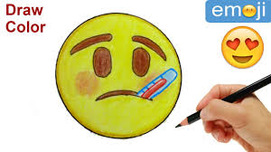 Click and drag the different shapes to make a face. How To Draw Emoji Sick Emoji Step By Step Easy Youtube