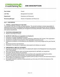 Financial managers work within the public and private sector where they are responsible for providing financial managers advise clients on appropriate business planning and help in decision making processes to ensure that businesses are financially successful. Job Description Compassion In World Farming