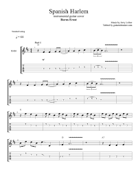 Spanish Harlem Guitar Tabs Instrumental Guitar Tab Easy Pdf Guitar Sheet Music Guitar Pro Tab Do Spanish Harlem Spanish Guitar Music Guitar Sheet Music