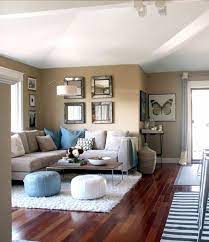 Price and other details may vary based on size and color. White Ceiling And Dark Wooden Floor Pale Brown Walls Big Light Grey Sofa With Blue Grey And Patterned Cushions Whit Modern Family Rooms Home Living Room Home