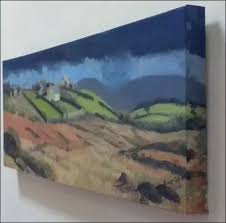 Measure your desired distance from the ceiling, floor and side objects. How To Hang A Canvas Board Without Using A Frame Quora