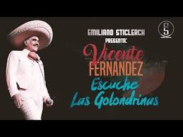 Vicente Fernandez Escuche Las Golondrinas Letra Emiliano Sticlerck Youtube En 2020 Vicente Fernandez Musica De Vicente Fernandez Canciones De Vicente