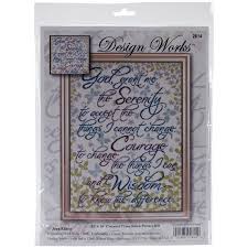 Maybe you would like to learn more about one of these? Serenity Prayer Floral Counted Cross Stitch Kit 12 X 16 14 Count Walmart Com Walmart Com