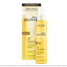 Free standard delivery order and collect. John Frieda Go Blonder Lightening Spray Reviews Photos Ingredients Makeupalley