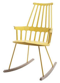 Kartell Comback Rocking Chair Yellow Natural Wood Made In Design Uk Rocking Chair Chair Chair Design