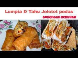 Resep Lumpia Tahu Jeletot Pedas Gorengan Kekinian Youtube In 2021 Resep Lumpia Tahu