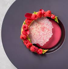 Vegan Recipe Raspberry Moon Valrhona Chocolate Beet Cake Mint Sauce Raspberry