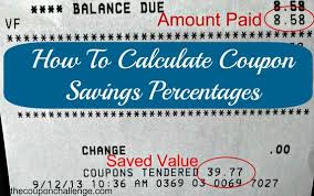 How To Calculate Coupon Savings Percentages Coupon Savings Coupon Math Math Methods