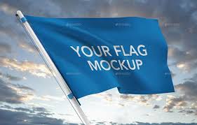 55 Realistic Flag Mockup Psd For Branding Free Premium Downloads Mockup Mockup Psd Branding Your Business