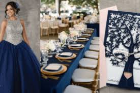 Themes can include lavish gold cakes, beautiful jewelry, and glamorous decorations. Add Blue To Your Quince Theme 7 Stunning Combinations Quinceanera