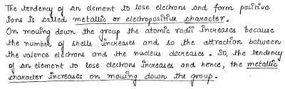 Explain The Tendency Of Metallic Property In Element Of Group And Period​ -  Brainly.In