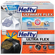 $12.72 (15.9 ¢/ea) free delivery on orders over $35. Introducing New Hefty Ultimate Flex And Ultra Flex Trash Bags Business Wire