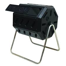 The earth machine, which measures 34 inches tall by 38 inches in diameter, is made out of recycled black plastic. Fcmp Outdoor Tumbling Composter With Two Chambers For Efficient Batch Composting Im 4000 The Home Depot