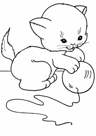 Print these cat coloring pages for your children. Free Easy To Print Kitten Coloring Pages Tulamama