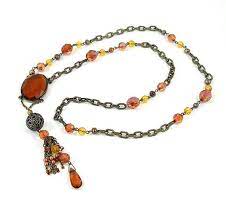 Vintage Avon Long Victorian Inspired Lavaliere Faceted Amber Etsy Vintage Jewelry Avon Jewelry Vintage Avon
