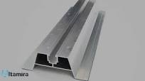 Trapezoidal bridge 33cm H-40 made of EPDM for roofs made of trapezoidal  sheet metal PV-02-03