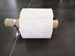 Solenzo Derouleur Papier Toilette Corde Et Bois Vintage Porte Torchon Cuisine Solen Derouleur Papier Toilette Papier Toilette Porte Rouleau Papier Toilette