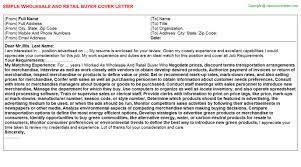 Feb 02, 2014 · wholesale sales resume cover letter. Wholesale And Retail Buyer Cover Letter