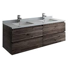 A lot of modern designs, however, have a. Amazon Com Fresca Formosa 58 Wall Hung Double Sink Modern Bathroom Cabinet Kitchen Dining