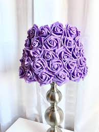Rosette Lamp Shade Etsy Rosette Lamp Shade Purple Lamp Purple Lamp Shade