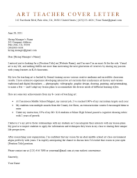 Those will jump out at the hiring manager, who will likely scan through a ton of applications. Art Teacher Cover Letter Example Resume Genius