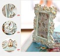 TOMYEUS Cadre Photo Rétro de Style européen en résine sculptée décorative  Photo de Table de Mariage Photo de Mariage Photo de 6 Pouces décoration de  ...