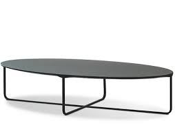 Living room coffee table oval labradorite gemstone table with metal base. Flint 140 Oval Coffee Table Hivemodern Com