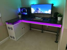 We rated, reviewed, & compared 10 of the best gaming tables across various budgets. Gaming Has Recently Become A Popular Activity That People Do Due To The Increase Of Advanced Technology A Diy Computer Desk Custom Pc Desk Custom Computer Desk