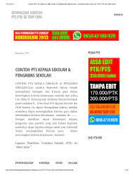 Pts ( penelitian tindakan sekolah ) f. 365593403 Contoh Pts Kepala Sekolah Pengawas Sekolah Download Contoh Pts Ptk Sd Smp Sma