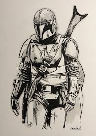 The Mandalorian Star Wars Art Drawings Star Wars Art Star Wars Drawings