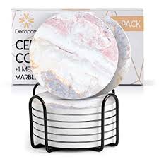 This project developed from that idea, to building a coffee table with the same idea but filled with corks, to this. Buy Coasters For Drinks Ceramic Cork Set 8 Pcs Absorbent Beach Gold Marble Design Coasters With Metal Holder For Cups Mugs Coffee Wine Wooden Glass Tabletop Protection Bar Table House Warming