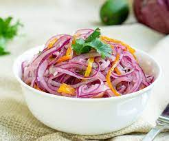 Salsa Criolla Peruvian Red Onion Relish Curious Cuisiniere