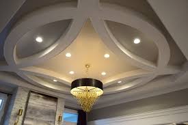 This ceiling features slopes that can be angled to match you'll always enjoy how the reflections of sharp corners play on the glossy surface. Round Ceiling Molding Detail Ceiling Design Modern Ceiling Design False Ceiling Design