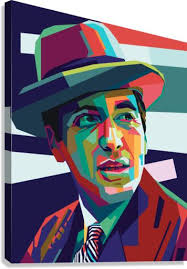 Alfredo James Pacino Pop Art WPAP by Supri Wahyudi Wall Art