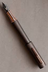 This Goulet Exclusive Pen Is Made Of Real Ebony Wood Complemented By The Rose Gold Plated Conklin Rocker Clip And A Rose Gol Fountain Pen Fountain Pen Ink Pen