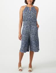 Printed Keyhole Jumpsuit Dressbarn Keyhole Jumpsuit Jumpsuit Comfy Outfits
