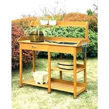 Outdoor Sink Tables Outdoor Sink Table Station Home Depot Garden Potting Bench Planting Shelf Gard Outdoor Potting Bench Potting Bench With Sink Potting Tables