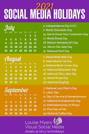 The perfect time to get away. 100 Social Media Holidays You Need In 2021 22 Indispensable Louisem